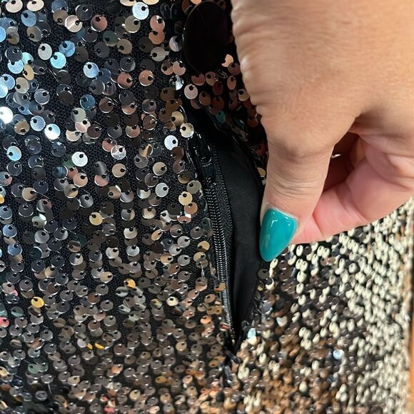 Maeve The Colette Cropped Wide-Leg Sequin Pants, 29! - Picture 4 of 11